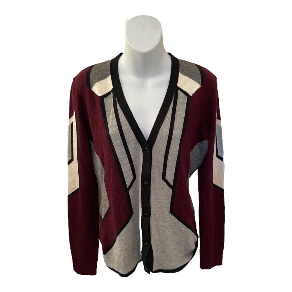 Vince Colorblock Cardigan Sweater